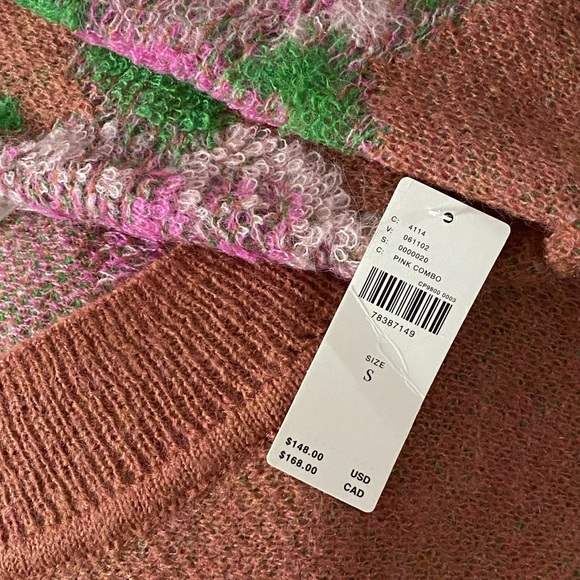 By Anthropologie Drop Shoulder V-Neck Sweater new with tag size small - Picture 5 of 9